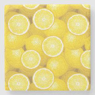 Lemon Pattern 2 Stenen Onderzetter
