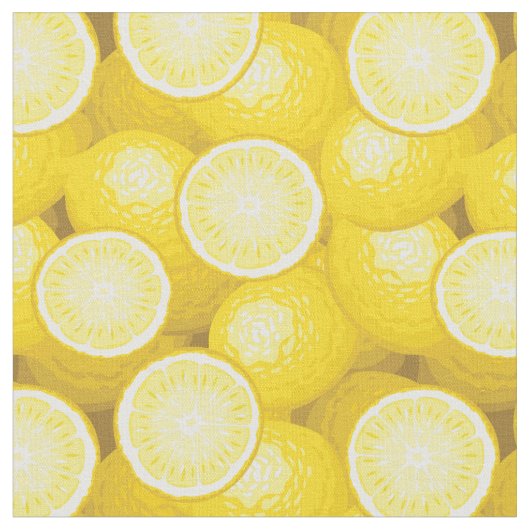 Lemon Pattern 2 Stof (Close Up)