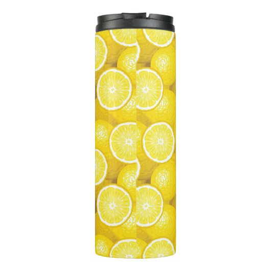 Lemon Pattern 2 Thermosbeker (Achterkant)