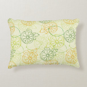 Lemon Pattern Accent Kussen