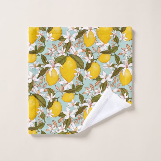 Lemon Pattern Bad Handdoek (Wasdoekje)