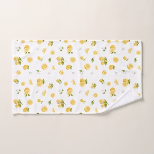 Lemon Pattern Bad Handdoek (Handdoek)