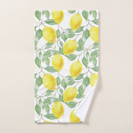 Lemon Pattern Bad Handdoek (Handdoek)