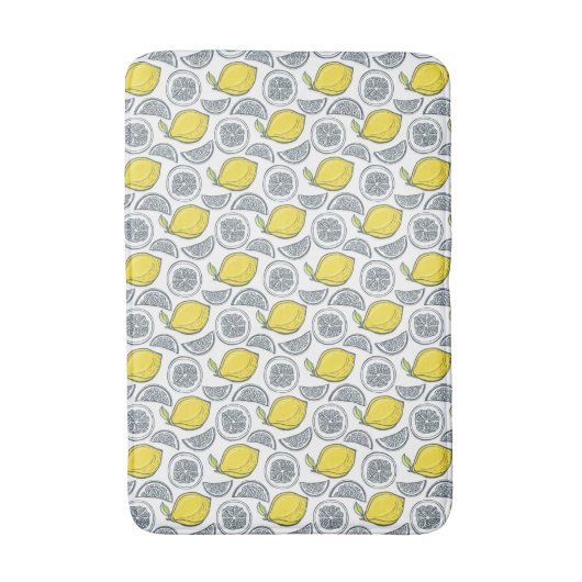 Lemon Pattern badmatten (Voorkant Verticaal)