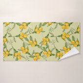 Lemon Pattern Bath Towel set Badhanddoek (Badhanddoek)