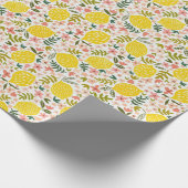 Lemon Pattern Birthday Cadeaupapier (Hoek)
