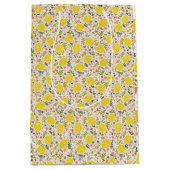 Lemon Pattern Birthday Medium Cadeauzakje (Voorkant)