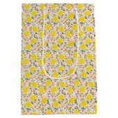 Lemon Pattern Birthday Medium Cadeauzakje (Achterkant)