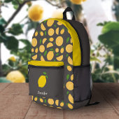 Lemon Pattern Bruine Rugzak