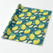 Lemon Pattern Cadeaupapier (Uitgerold)