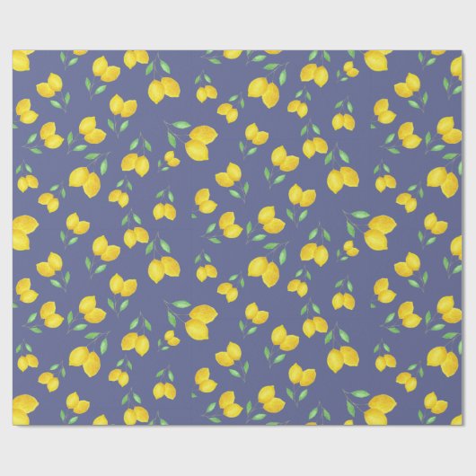 Lemon Pattern Cadeaupapier (Vlak)