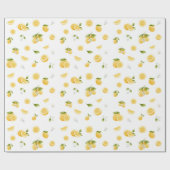 Lemon Pattern Cadeaupapier (Vlak)