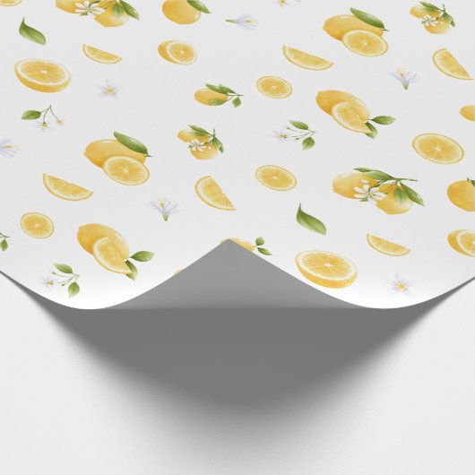 Lemon Pattern Cadeaupapier (Hoek)