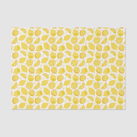 Lemon Pattern-deduplicatiedocument Tissuepapier (Voorkant)