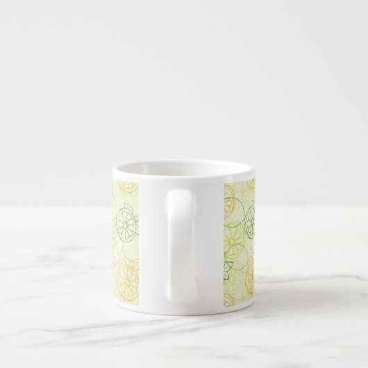 Lemon Pattern Espresso Kop (Achterkant)