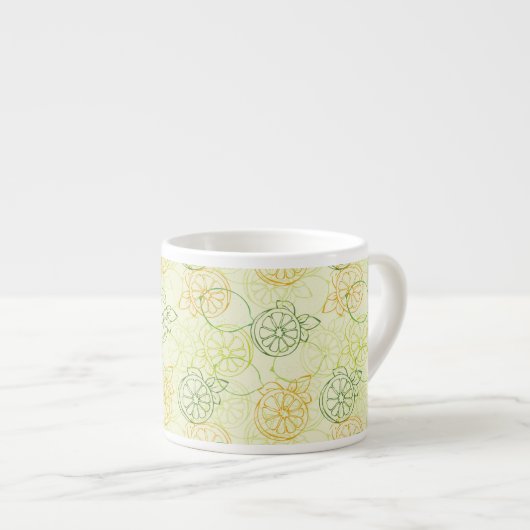 Lemon Pattern Espresso Kop (Voorkant rechts)