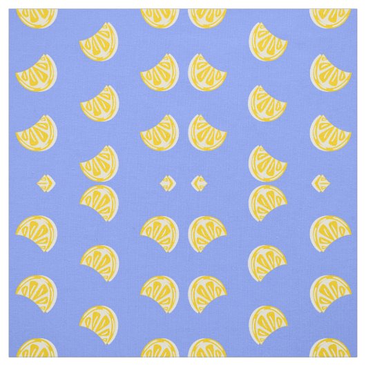 Lemon Pattern Fabric Stof (Swatch)