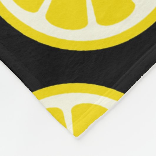 Lemon Pattern Fleece Deken (Hoek)