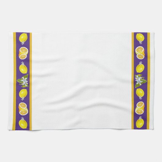 Lemon Pattern I Theedoek (Horizontaal)
