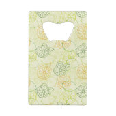 Lemon Pattern Kredietkaart Flessenopener (Achterkant)