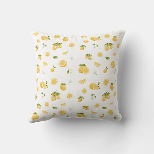 Lemon Pattern Kussen (Achterkant)
