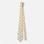 Lemon Pattern Men's Necktie  Stropdas (Voorkant)