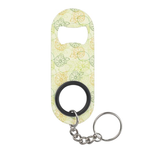 Lemon Pattern Mini Flessenopener (Achterkant)