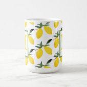  Lemon Pattern Monogram Name Mok (Center)