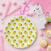 Lemon Pattern Papieren Bordje (Feest)