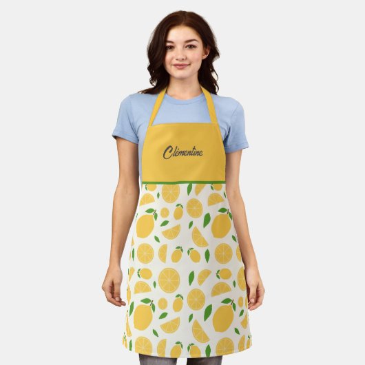 Lemon Pattern Schort (Gedragen)