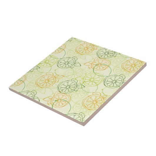 Lemon Pattern Tegeltje (Zijkant)