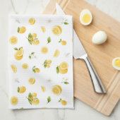 Lemon Pattern Theedoek (Quarter Fold)