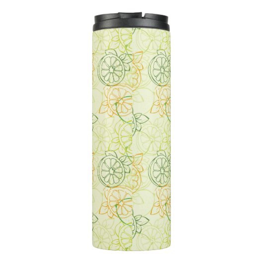Lemon Pattern Thermosbeker (Achterkant)