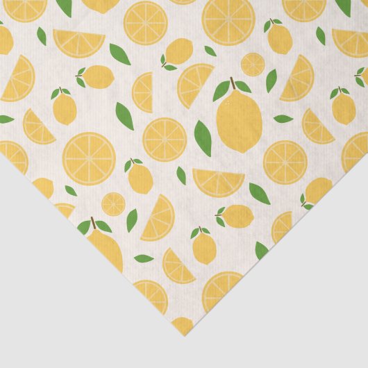 Lemon Pattern Tissuepapier (Detail)