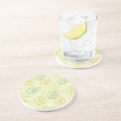 Lemon Pattern Zandsteen Onderzetter (Zijkant)