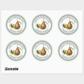 LEMON PEAR Marmalade 1930 Green Ronde Sticker (Vel)