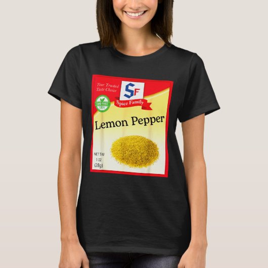Lemon Pepper Condiment Costume Holiday Sce Costume T-shirt (Voorkant)