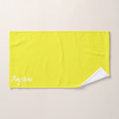 Lemon pink yellow citrus Pattern name (Serviette à main)