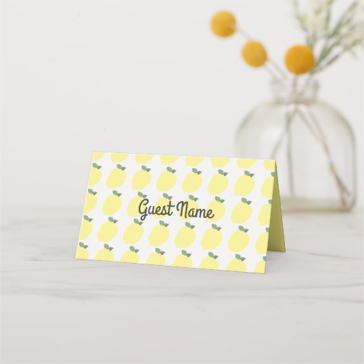 Lemon Place Cards 1 [Gepersonaliseerd] (Voorkant)