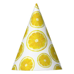 Lemon plak grappig geel, modern design feesthoedjes