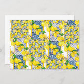 Lemon Portugal Azulejo Mediterranean Santorini Kaart (Voorkant / Achterkant)