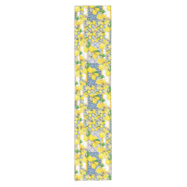 Lemon Portugal Azulejo Mediterranean Santorini Korte Tafelloper