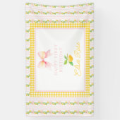 Lemon premier anniversaire bannière vinyle grand-m (Vertical)