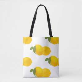 Lemon Print Canvas tas