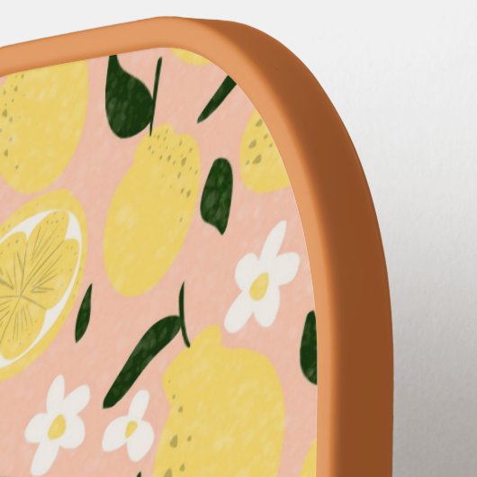 Lemon Print Gepersonaliseerd Preppy Pickleball Pad Pickleball Paddle (Links Detail)