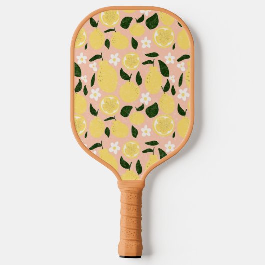 Lemon Print Gepersonaliseerd Preppy Pickleball Pad Pickleball Paddle (Achterkant)