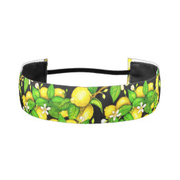 Lemon Print Headband op zwart
