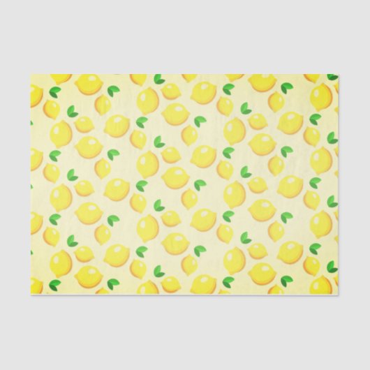 Lemon Print Tissue Paper Tissuepapier (Voorkant)