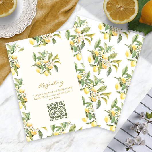 Lemon QR Code Kaarten