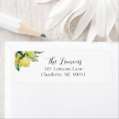 Lemon Return-adreslabel Etiket (Insitu)